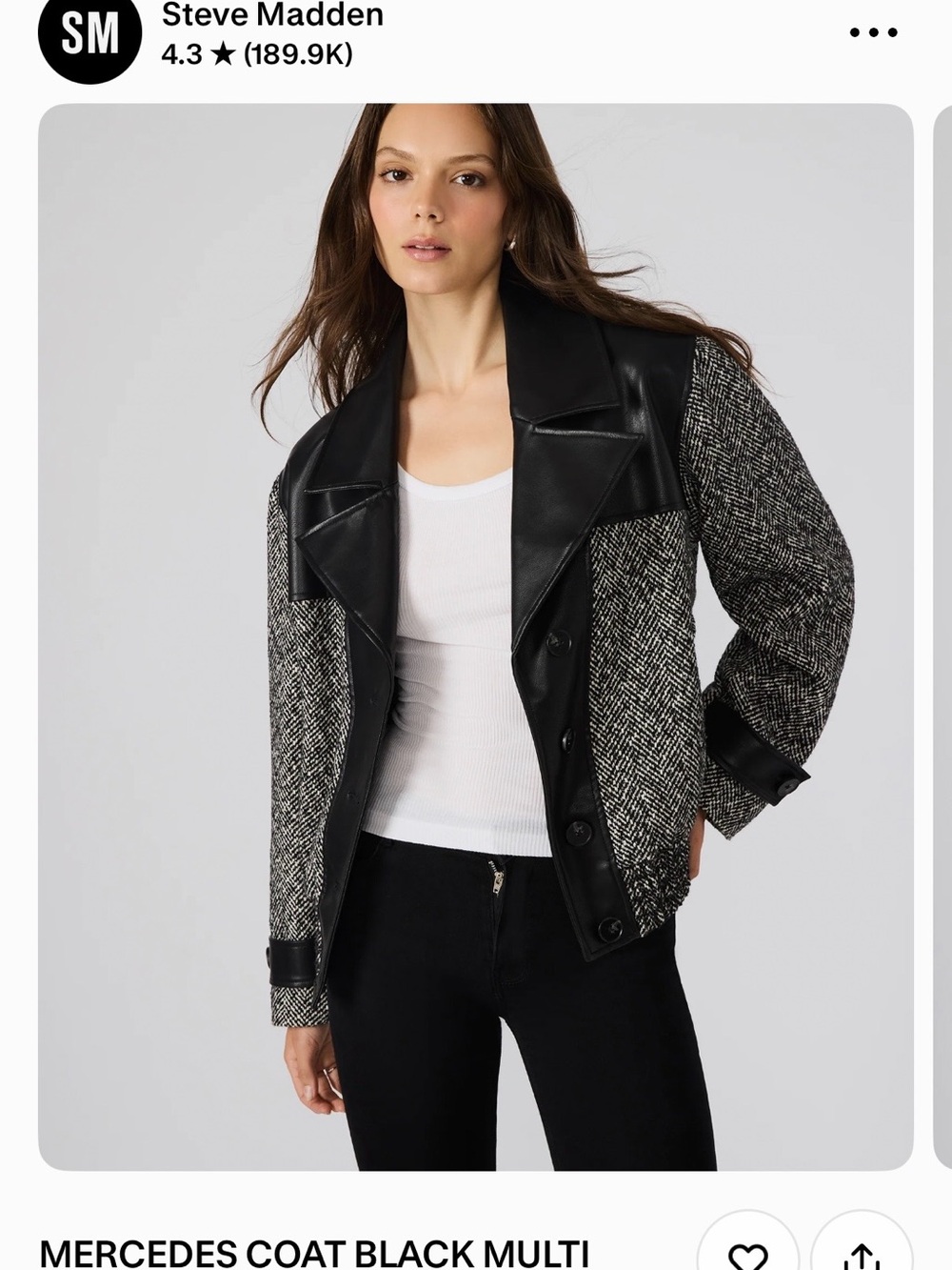 Steve Madden Mercedes coat - Picture 9 of 9